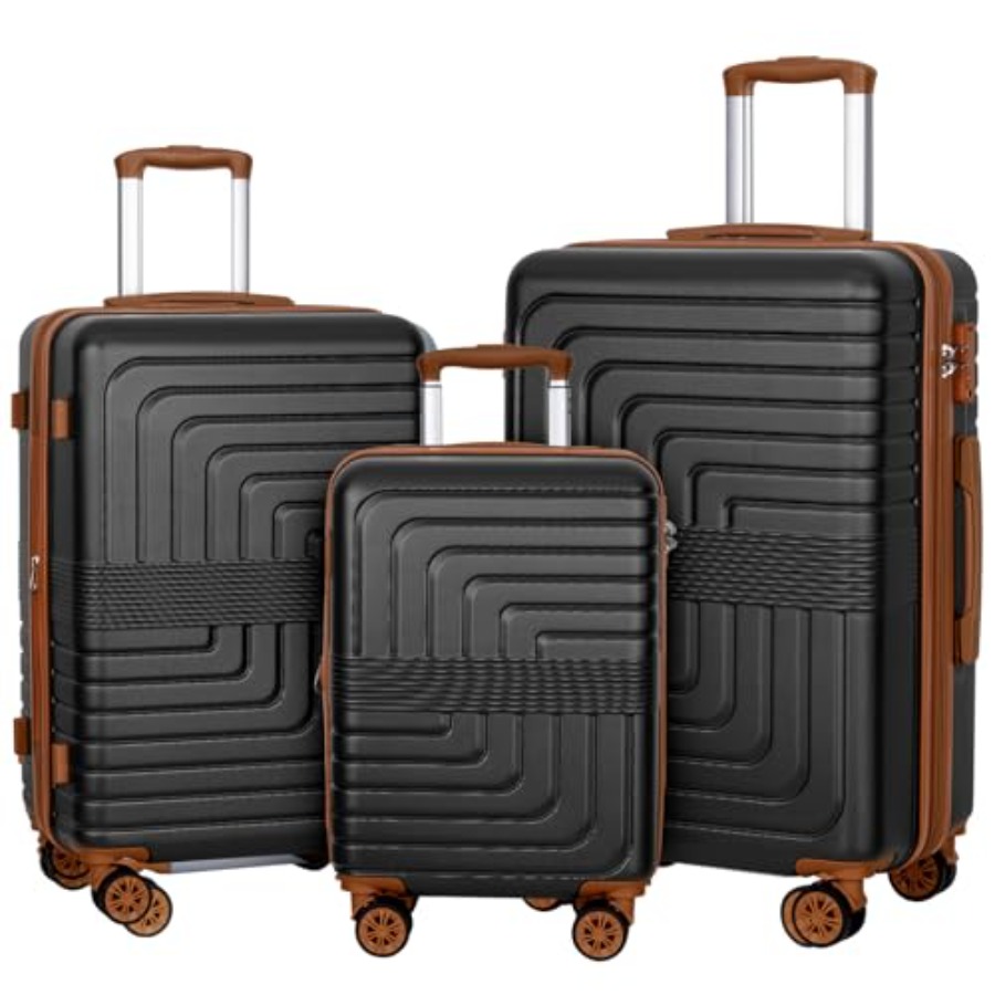 Expandable Hard Shell Luggage Set - Ensemble de 3 valises extensibles 20/24/28
