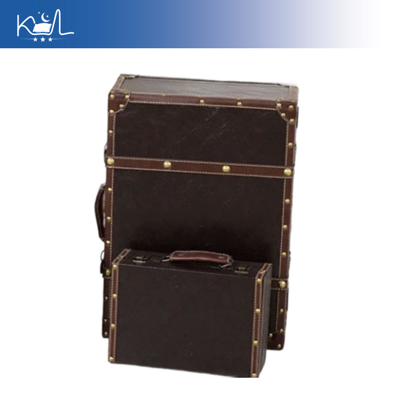 Retro Vintage Trunk Suitcase - Valise décorative vintage marron, coffre de