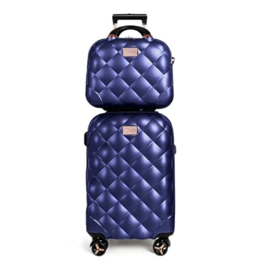 Expandable Hard Shell Luggage Set - Ensemble de 2 valises de voyage,