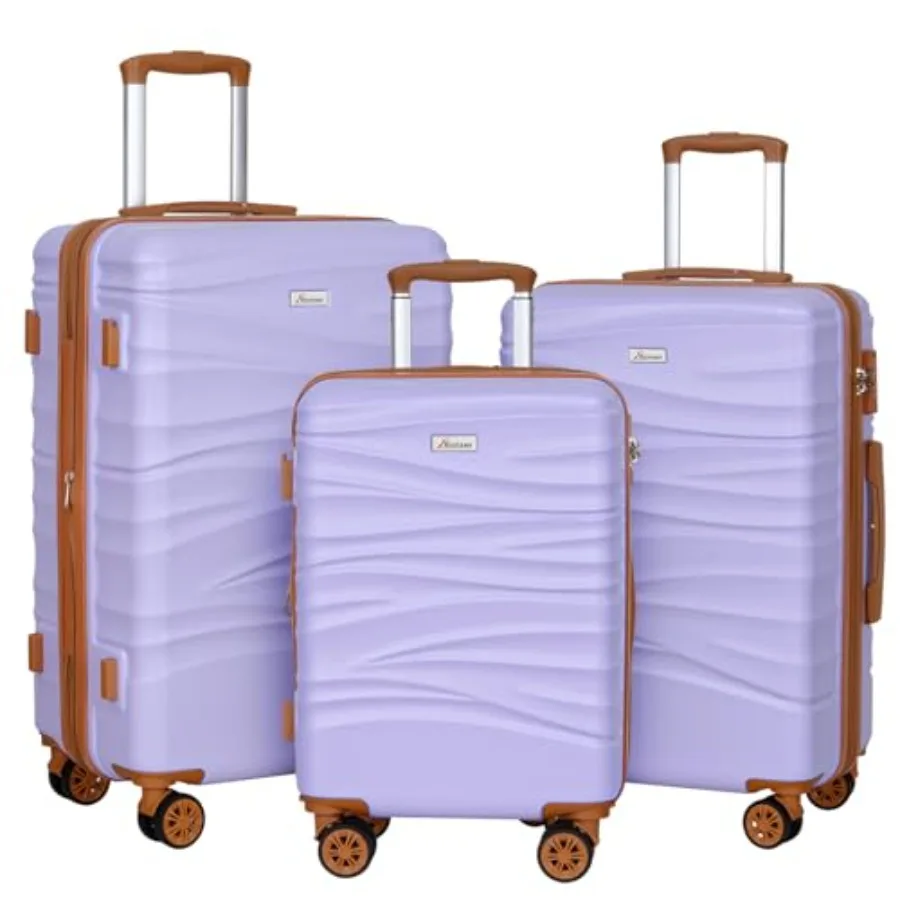 Expandable Hard Shell Luggage Set - Ensemble de bagages extensible en 3