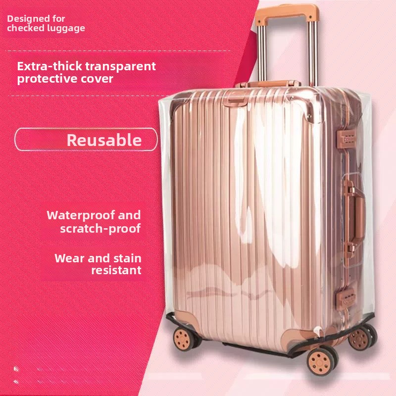 Luggage Protective Cover Transparent - Housse de protection épaisse pour bagages,