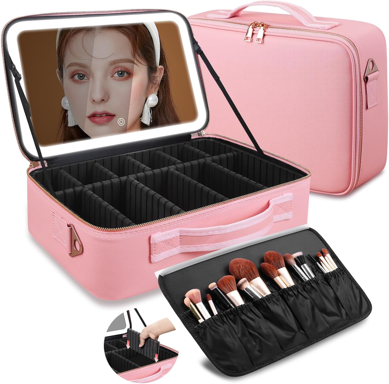 Cosmetic Bags - Trousse de maquillage grande capacité 15''x11''