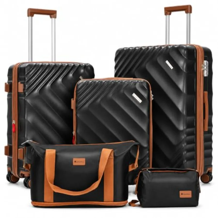 Ensemble de 5 valises rigides  - Expandable Hard Shell Luggage Set avis et prix