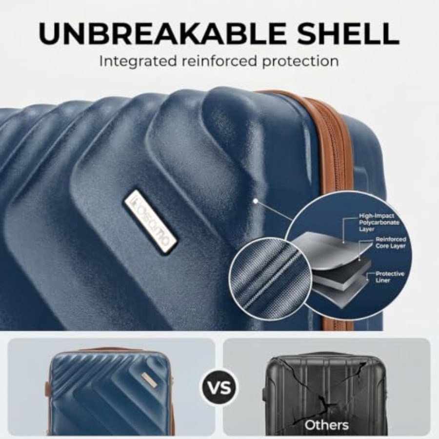 Ensemble de bagages rigides ex - Expandable Hard Shell Luggage Set avis et prix