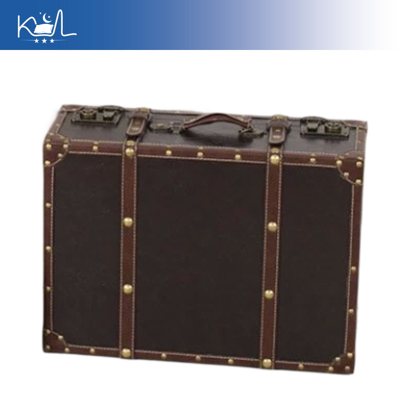 Valise décorative vintage marr - Retro Vintage Trunk Suitcase avis et prix
