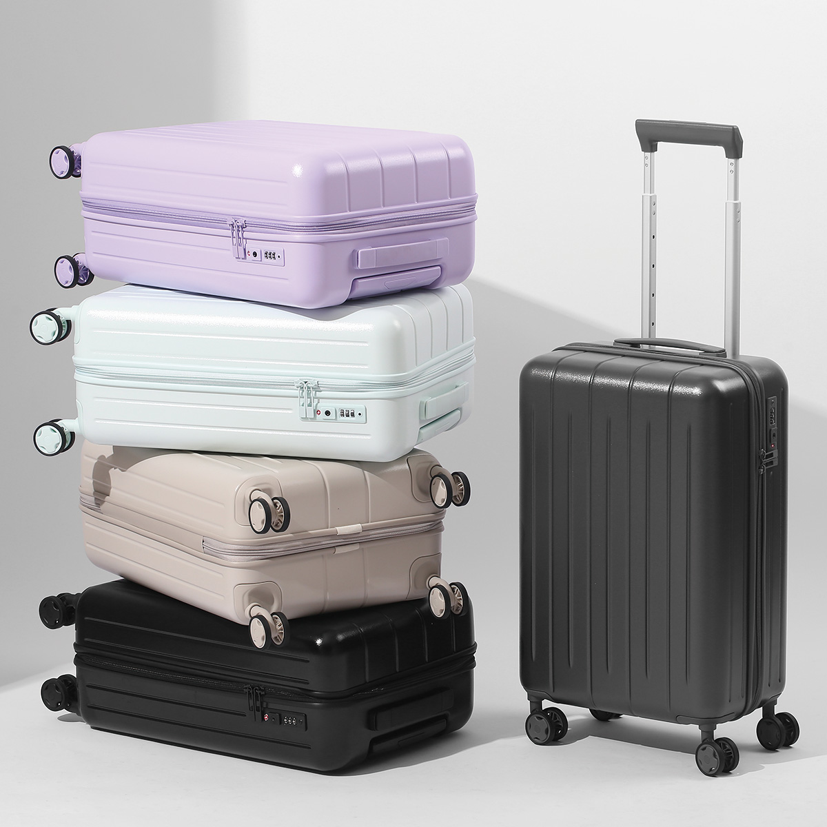 Valise rigide pour ordinateur  - Spinner Wheel Rolling Suitcase 20 Inch avis et prix