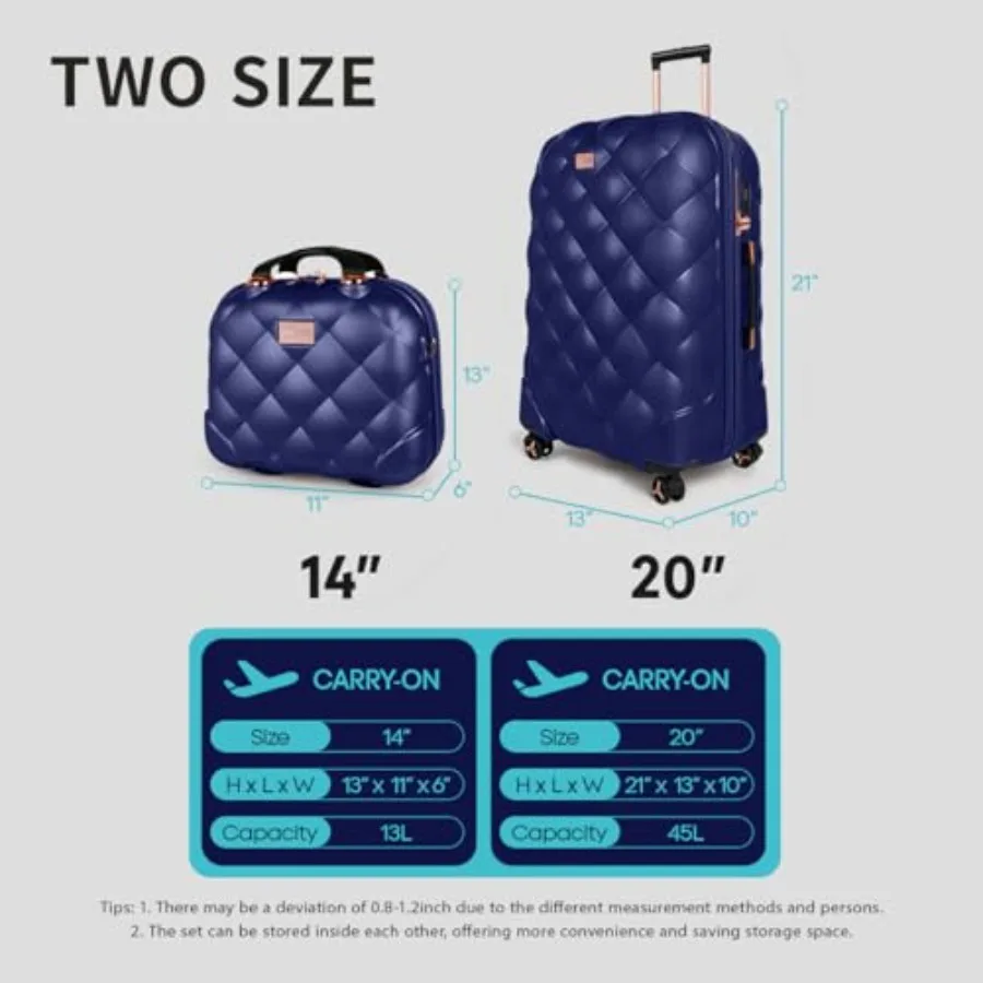 Ensemble de 2 valises de voyag - Expandable Hard Shell Luggage Set avis et prix