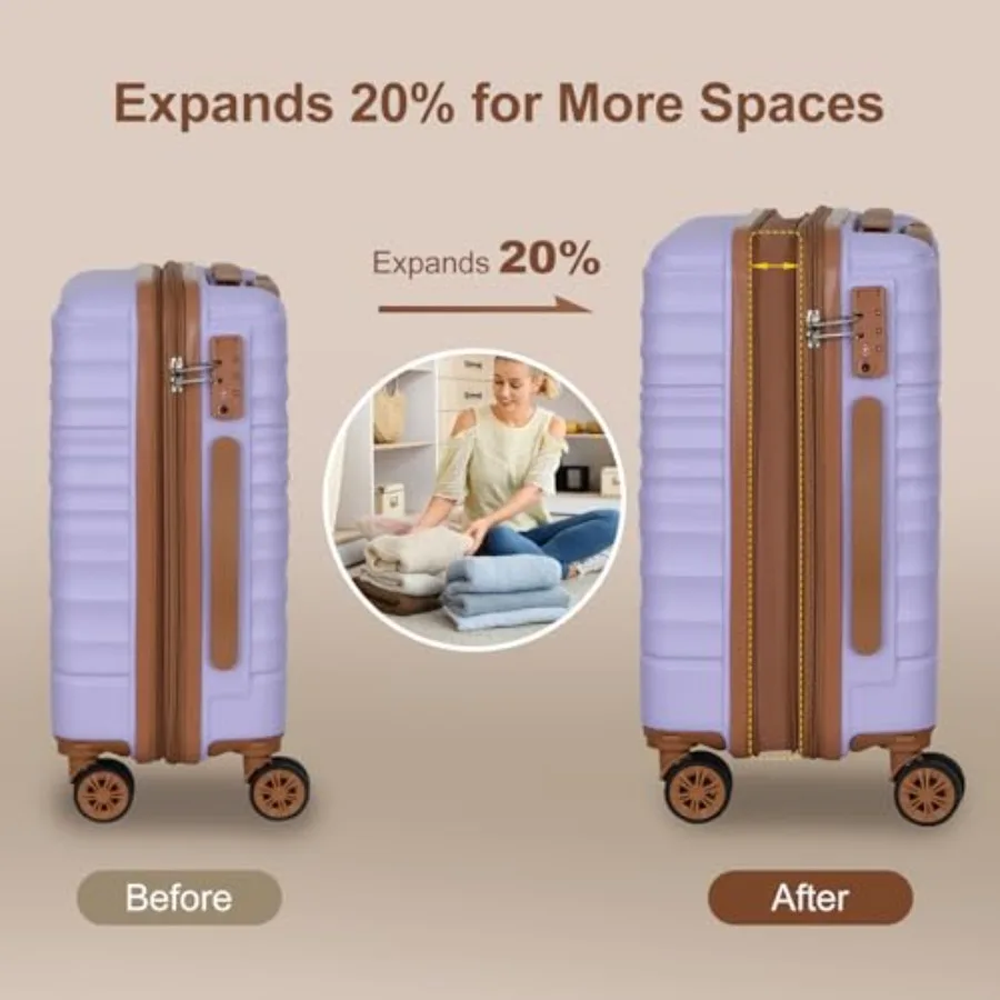 Ensemble de bagages extensible - Expandable Hard Shell Luggage Set avis et prix