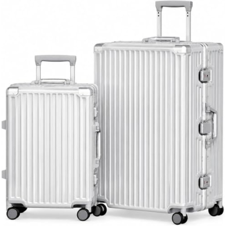 Ensemble de bagages 2 pièces,  - Aluminum Frame Carry On Luggage avis et prix