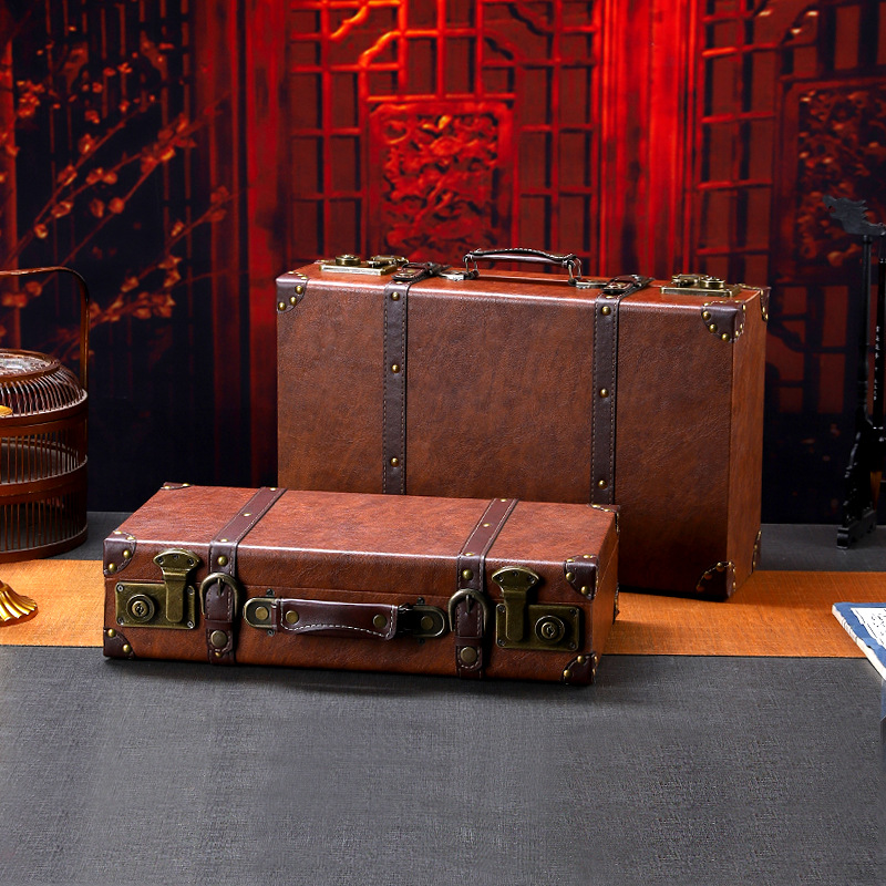 Valise en bois Vintage, boîte  - Retro Vintage Trunk Suitcase avis et prix